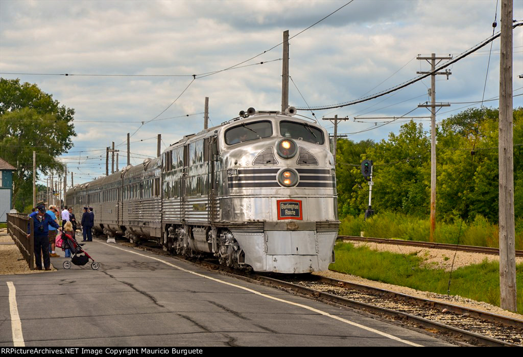 CBQ E5A Locomotive Nebraska Zephyr